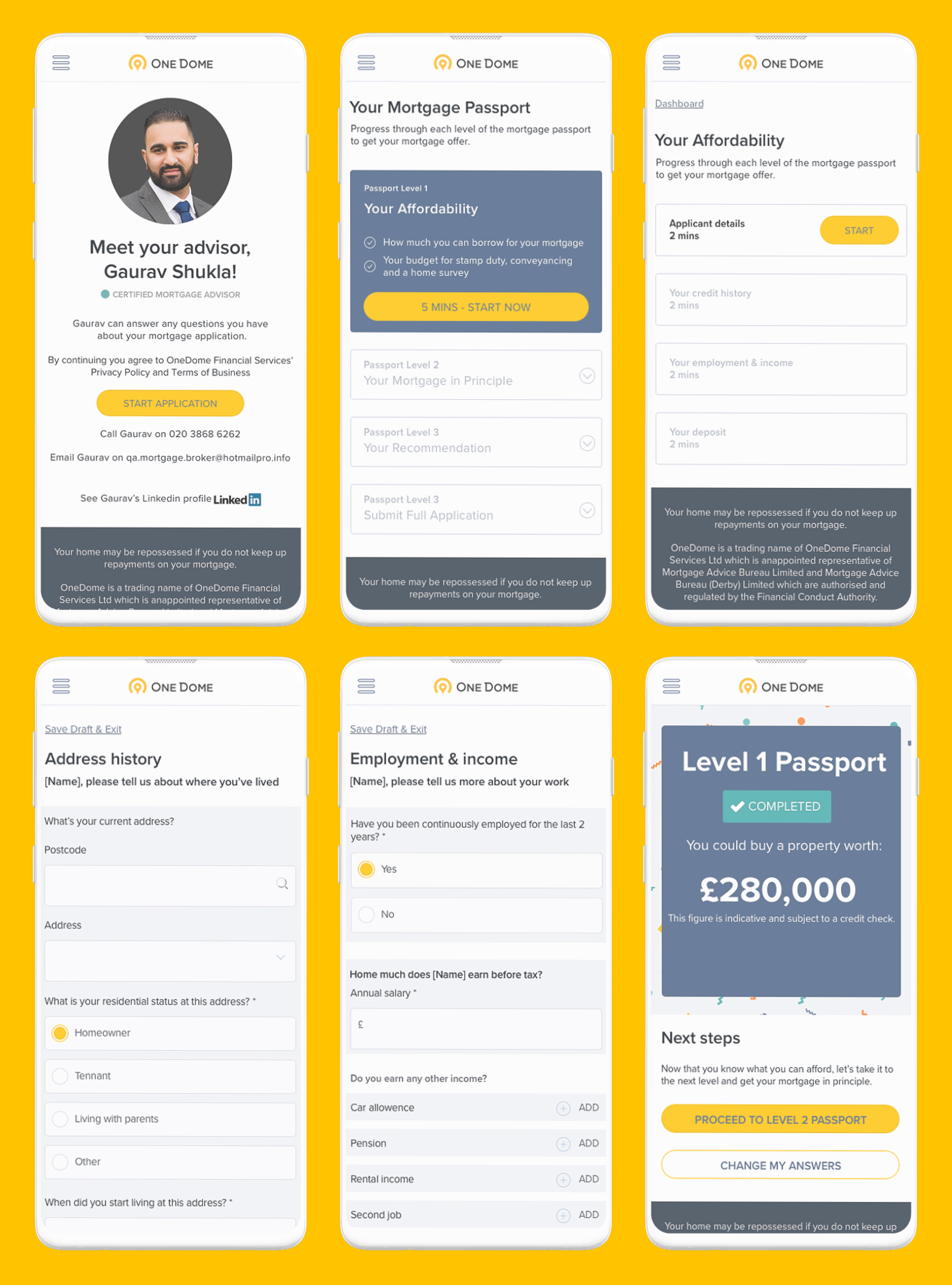Mortgage Passport transparency interface
